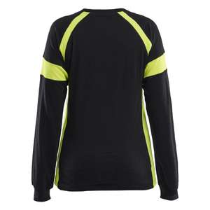 BLAKLADER - 352110309933XL Camiseta de manga larga para mujer con negro Hi-Vis/amarillo Hi-vis-EAN 7330509917657 ROPA DE TRABAJO DE LA HI-VIS - Product Image 2