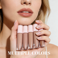 Gloss à lèvres végétalien populaire, brillant, waterproof, longue tenue, hydratant, haute pigmentation, rouge à lèvres liquide minéral, vente en gros