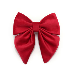 Benutzer definierte Samt Hund Sailor Bowtie Weiche bunte Luxus elegante Haustier Hund Lady Bow Hochzeit Ankündigung Hunde halsband Sailor Bowtie - Product Image 5