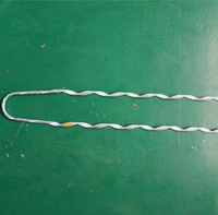 Fuerza de tracción accesorios de fibra óptica ADSS preformado dead end juego de tensión helicoidal para cable redondo de 6 ~ 16mm