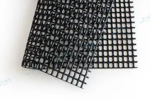 Kalın PVC kaplı Teslin örgü kumaş, açık plastik Polyester vinil fileli sandalye kumaş