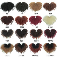 Importation de fibres à basse température Afro Twist 8 pouces Marley tresses Crochet cheveux pour femmes Synthétique Marley Twist Extensions de cheveux
