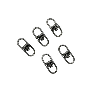 Anillo Conector Duradero de Metal con Hebilla en Forma de Ocho, Color Níquel Negro y Dorado, Accesorio para Llavero - Product Image 3