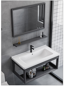 Mueble <span class=keywords><strong>de</strong></span> <span class=keywords><strong>Baño</strong></span> Independiente Moderno con Espejo, Mueble <span class=keywords><strong>de</strong></span> <span class=keywords><strong>Baño</strong></span> <span class=keywords><strong>de</strong></span> Lujo con Espejo <span class=keywords><strong>de</strong></span> Pared - Product Image 3