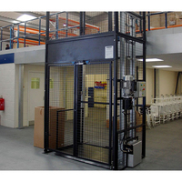 Monte-charge avec porte automatique 1000 kg, 2 étages, élévateur hydraulique pour marchandises pour usine