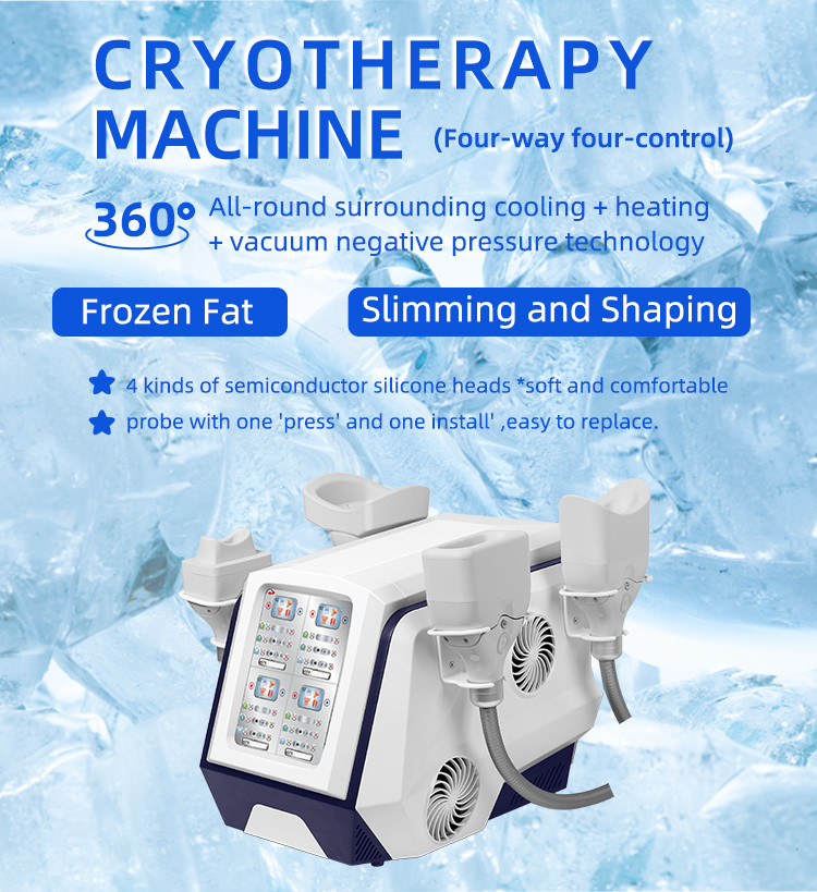 HOT Sales Cryotherapy machine 360 cooling technology Non-invasive fat reduction any treatment area at any angle