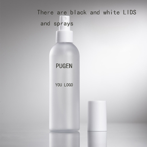 Flacon de pulvérisation de brouillard rond en plastique givré de 200ml Noir et blanc <span class=keywords><strong>Corps</strong></span> vide en stock continu pour sérum et lotion de soin de la peau - Product Image 5