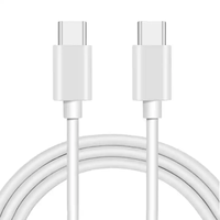 Chaqueta de nailon de 1m tipo C a tipo C Cable Smart USB C carga rápida PD 60W/100W/240W cargador para teléfonos móviles iOS y Android