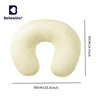 Coussin d'allaitement portable en polaire douce pour maman et bébé, vente flash Bellewins