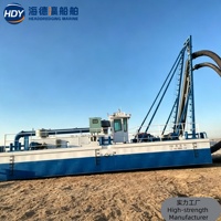 Draga de succión a chorro, barco de bombeo de arena, embarcación de dragado personalizable para proyectos en África, Sudamérica y Norteamérica