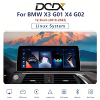 Para BMW X3 G01 G08 X4 G02 EVO (2018-2022) Unidad Principal Inteligente Linux de 12.3 Pulgadas, Unidad Principal Multimedia Inalámbrica con Android Auto y CarPlay BT