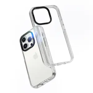 Capa de celular para celular iPhone 15 14 13 12 SE, case em acrílico transparente transparente para impressão, estoque em estoque