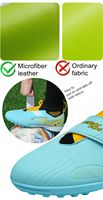 Chaussures de football unisexes pour enfants, version 2.0 améliorée, en cuir microfibre, antidérapantes, toutes saisons