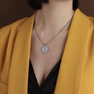 Irregular algunos donde collar de marca temperamento de acero inoxidable femenino Ins collar con colgante contratado - Product Image 6