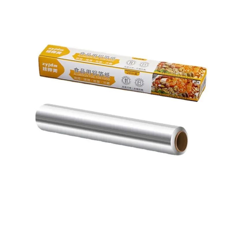 OEM Logo Small Foil Tray Container Disposable Kitchen Customized Aluminum Foil Rolls Aluminium Roll for Food Packing