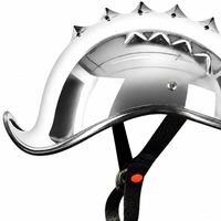 Casque de moto demi-coque pour homme, style rétro, pour scooter électrique, vente en gros, casque de sécurité pour moto à visière relevée