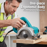 Scie circulaire électrique sans balais à vitesse réglable 1200W, outil de coupe du bois portable, vente en gros d'usine