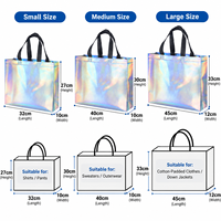 Sac de courses non tissé coloré au laser en gros, sac cadeau imprimé sur mesure, sac fourre-tout réutilisable