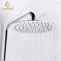 Wras de base monté en Surface dans la salle de bain, barre thermostatique à 2 voies, colonne de douche en laiton chromé, mélangeur d'eau, ensemble de robinets
