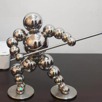 Sculpture en acier inoxydable poli miroir BZY, taille personnalisable, art abstrait de haute qualité pour la décoration intérieure et l'artisanat de scène extérieure.