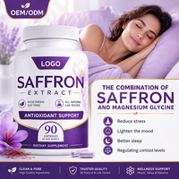 Capsules d'extrait de safran en marque blanche OEM sans sucre pour améliorer la mémoire, le sommeil et la gestion du poids – Supplément pour adultes – Fabricant en gros