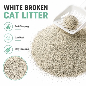 Litière pour chat en argile bentonite agglomérée écologique, sans poussière, prix usine - Product Image 1