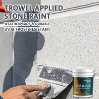 Peinture à effet marbre et granit, revêtement mural extérieur imperméable en pierre naturelle, finition liquide en pierre appliquée au pistolet pour la maison