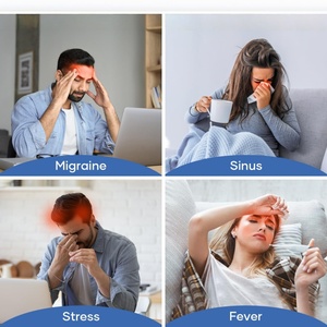 Chapeau de compression pour soulager les maux de tête et les migraines, avec gel rafraîchissant, bandeau de glace pour la tête entière, bonnet froid, thérapie par compresse <span class=keywords><strong>chaude</strong></span>/froide - Product Image 4