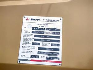 Sany STC1300 grúa de <span class=keywords><strong>coche</strong></span> <span class=keywords><strong>móvil</strong></span> de 80 toneladas de segunda mano, el modelo extranjero más vendido de China, caja de cambios de Motor equipada con brazo principal de 85,5 metros - Product Image 5