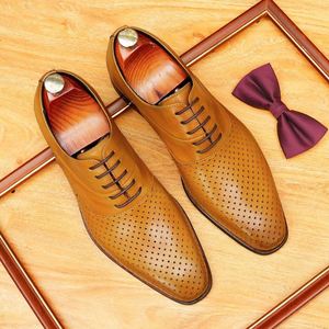 High-end Custom British <b>Pointed</b> Business Suit Men's Leather Shoes with Breathable <b>Toe</b> Area and <b>Pointed</b> <b>Toe</b> Design - Product Image 1