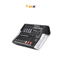 Mélangeur numérique amplifié BNK 4 canaux pour dj mélangeur de musique active dj console de mixage numérique professionnelle audio professionnel