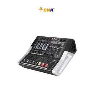 Mixer digital amplificado de 4 canais BNK para dj mixer de música ativo dj mixer digital console de áudio profissional