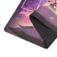 Tapis de jeu personnalisé avec logo, 14x24 pouces, carré, imprimé par sublimation, base en caoutchouc naturel, pour accessoires de jeu de bureau