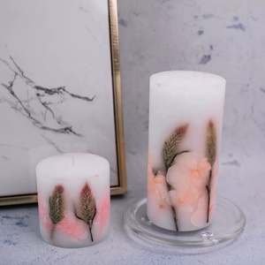 Fall <strong>Winter</strong> New Design Calm Nerves Handmade Pillar <strong>Candle</strong> Soy Wax Apple Cinnamon <strong>Candle</strong> - Product Image 4