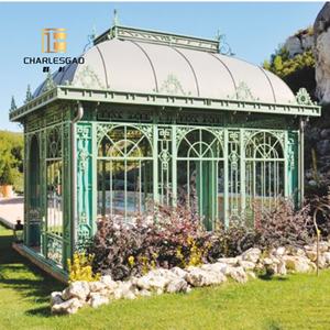 Grande <span class=keywords><strong>serre</strong></span> de jardin de style victorien, décoration de véranda, dôme en <span class=keywords><strong>fer</strong></span> <span class=keywords><strong>forgé</strong></span>, terrasse, <span class=keywords><strong>serre</strong></span> extérieure - Product Image 6