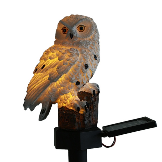 Owl Outdoor Park Low-pressure Pet Grass Handicraft Solar Lamp Decorative Led Landscape Lights Night Garden Lamps