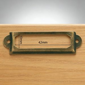 Porte-cartes de visite antique en fer blanc, boîte cadeau décorative en fer avec poignée - Product Image 3