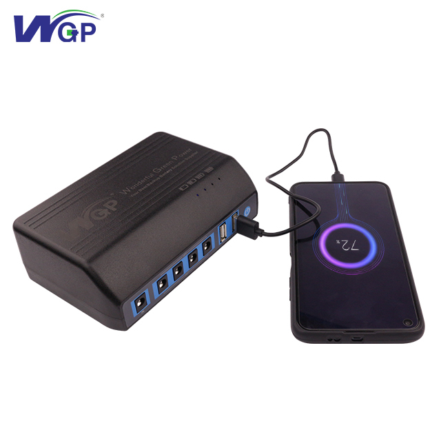 WGP Power Bank 31200mah Big Capacity Multioutput Power Bank 6 Output DC 12V USB 5V Emergency Backup Battery