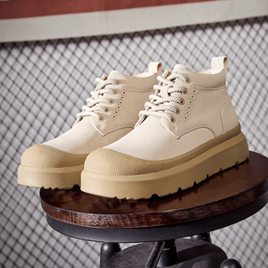 Botas Martin Unisex de Alta Calidad con Suela de Goma y Protección para los Dedos, Botas Casuales de Caña Alta con Suela Gruesa y Cómoda - Product Image 5