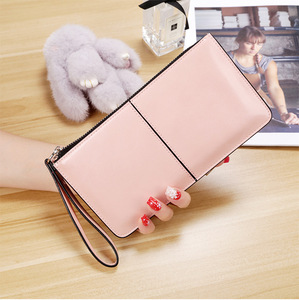 Nouvelle collection : Portefeuille long élégant en cuir huilé pour <span class=keywords><strong>femme</strong></span>, disponible en plusieurs couleurs vives, excellente qualité, vente en gros, très demandé. - Product Image 5