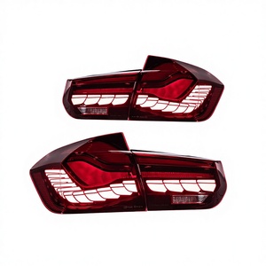 Fanale Posteriore a LED Effetto Squama <span class=keywords><strong>di</strong></span> Drago Nuovo per Serie 3 F30/F35/F80/M3 F82/M4 318/320 8000 Lumen 6000K con Indicatore <span class=keywords><strong>di</strong></span> Direzione Sequenziale - Product Image 6