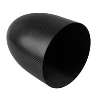 Conejo de cola de fibra de carbono ultraligero de 308 mm con base de 230 mm para aviones RC, 247 g, para modelos de escala gigante