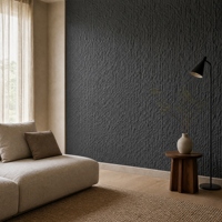 Panneau mural en pierre artificielle, revêtement en pierre artificielle PU, bande large, face côtelée, 1200x600mm, pour la décoration murale intérieure et extérieure