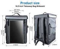 Mochila Publicitaria con Pantalla LED, Impermeable, Anti-Robo, con Conexión Wifi, para Publicidad en Movimiento
