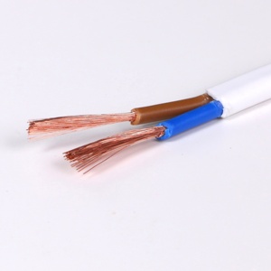 高柔性2*0.3 0.5 0.75扁平电缆RVVB聚氯乙烯绝缘电力电缆，铜电线轧制包装 - Product Image 2