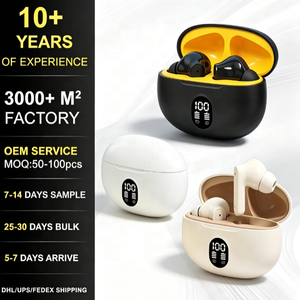Nuevos Auriculares Intrauditivos Mini Reales con Pantalla de Batería, Auriculares Estéreo Deportivos - Product Image 1