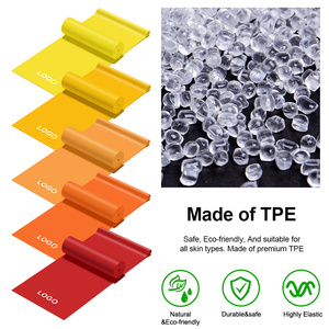 Bandas de ejercicio de TPE sin látex, banda elástica plana de resistencia, bandas de fitness de alta elasticidad, bandas de entrenamiento de resistencia de TPE - Product Image 3