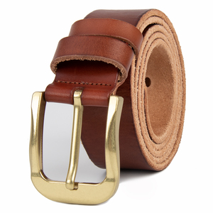 Cintura Vintage da uomo genuina con logo personalizzato in vera pelle cintura di produzione di scommesse commerciali - Product Image 4