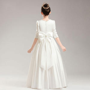 <span class=keywords><strong>Vestido</strong></span> de Comunión para Niñas, Diseño de Alta Calidad, Estilo Simple, <span class=keywords><strong>Vestido</strong></span> de Fiesta Infantil, Largo hasta el Suelo, Vestidos de Niña de las Flores - Product Image 3