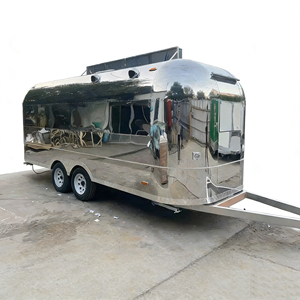 Carrito de Postres de Acero Inoxidable Hecho a Mano con 4 Ruedas, Unidad Móvil Multifuncional para Venta de Helados y Comida Rápida, Ideal para Resorts de Aguas Termales - Product Image 2